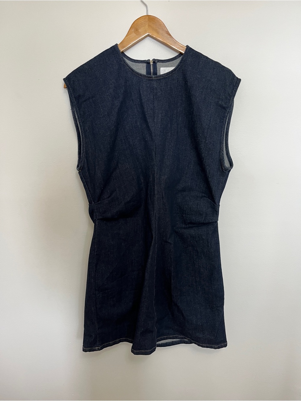 Zara Dark Wash Denim Midi Dress Size XL